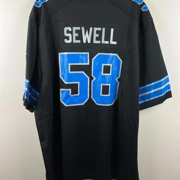 Nike Detroit Lions Penei Sewell #58 Black Alternate Jersey - 3XL 🏈 NFL Men's - Picture 2 of 9